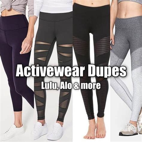 Ultimate Guide to Activewear Dupes Master List 